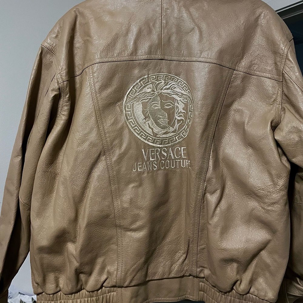 Versace jeans couture leather jacket
